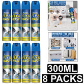 8X Fly & Wasp Killer Spray 300ml Pest Control